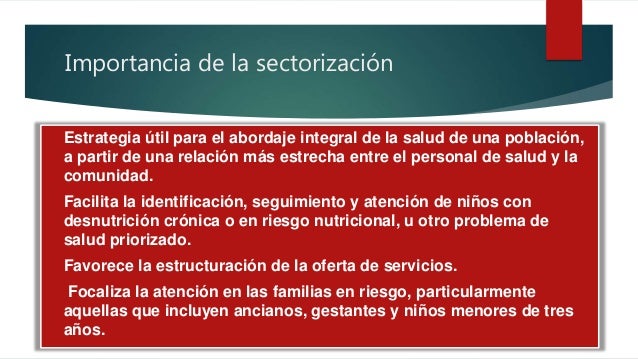 Sectorizacion