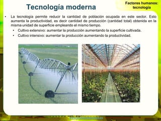 Factores humanos:
             Tecnología moderna                                               tecnología

•   La tecnolo...