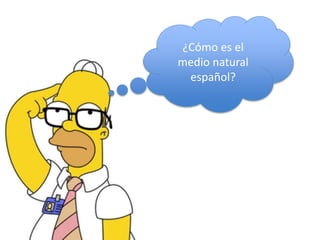 ¿Cómo es el
medio natural
español?
 