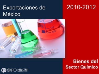Exportaciones de
México
Grupo beristain
Bienes del
Sector Químico
2010-2012
 