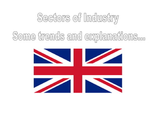 Sectors of Industry Some trends and explanations... 