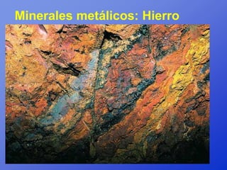 Minerales metálicos: Hierro
 