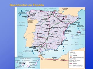 Gasoductos en España
 