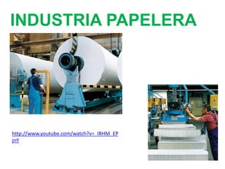 INDUSTRIA PAPELERA
http://www.youtube.com/watch?v=_IRHM_EP
jnY
 
