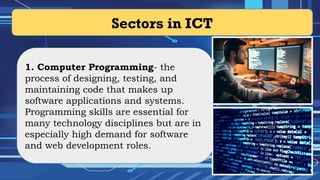 Sectors in information Communication Technology | PPTX