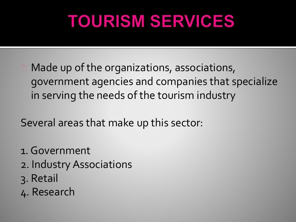 Sectors in Tourism