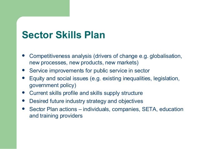 Sector skills