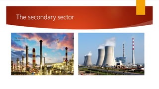 The secondary sector
 