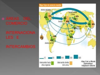  ÁREAS DEL
COMERCIO
INTERNACIONA
LES E
INTERCAMBIOS
 