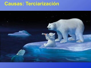 Causas: Terciarización
 