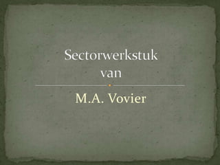Sectorwerkstukvan M.A. Vovier 