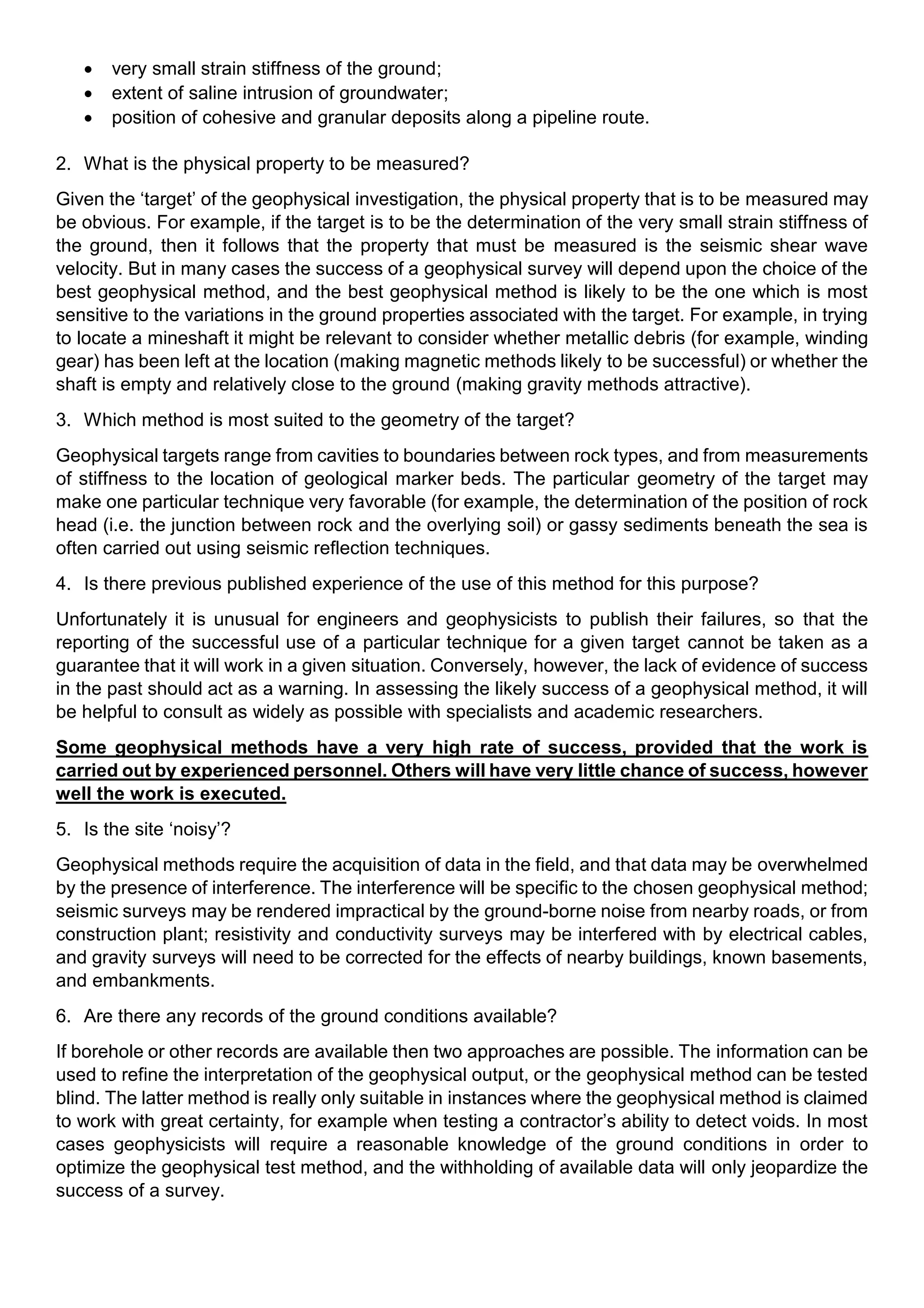 Geotechnical site investigation | PDF