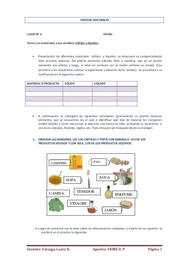 images Actividades Solido Liquido Y Gaseoso Dibujos secuencia cs naturales materiales