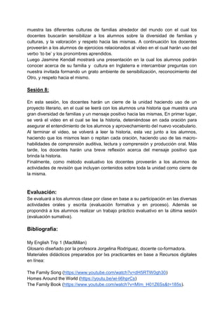 Secuencia didáctica mi familia y yo | PDF