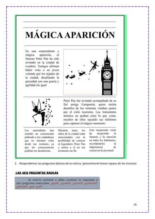 26
2. Respondemos las preguntas básicas de la noticia. (previamente breve repaso de las mismas)
 