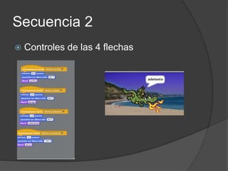 Secuencia 2
 Controles de las 4 flechas
 