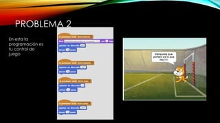 PROBLEMA 2
En esta la
programación es
tu control de
juego
 