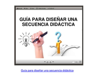 Guía para diseñar una secuencia didáctica
 