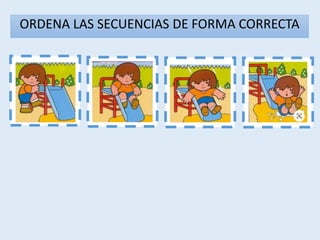 1 3 4
2
ORDENA LAS SECUENCIAS DE FORMA CORRECTA
 