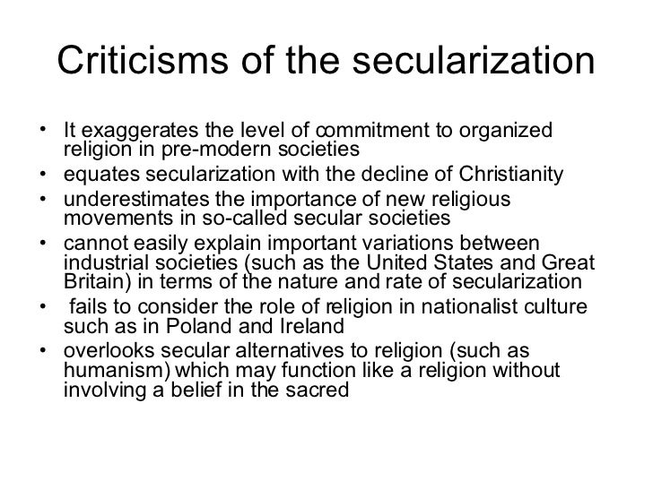why is secularization theory outdated essay brainly
