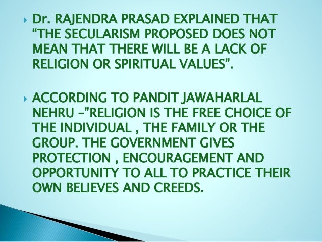 Secularism It s Meaning