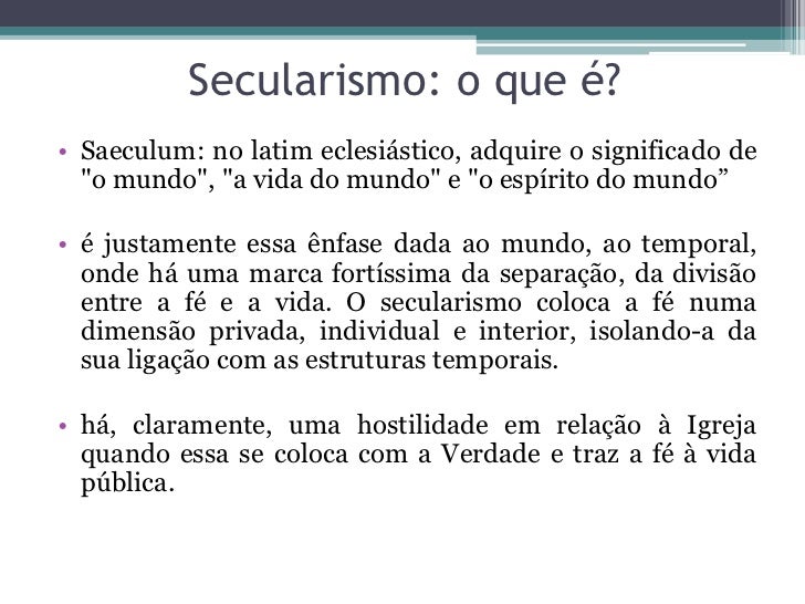 Secularismo