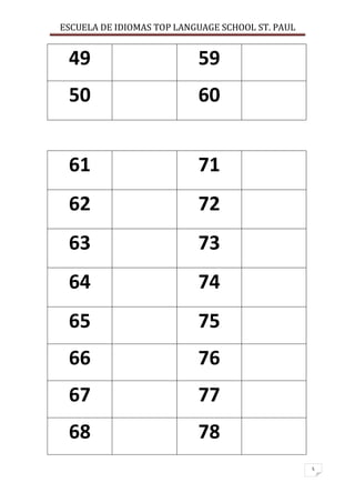 ESCUELA DE IDIOMAS TOP LANGUAGE SCHOOL ST. PAUL
5
49 59
50 60
61 71
62 72
63 73
64 74
65 75
66 76
67 77
68 78
 