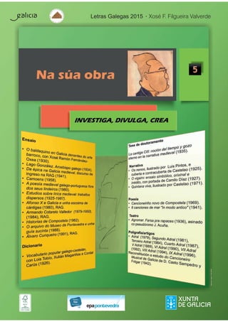 Letras Galegas 2015 • Xosé F. Filgueira Valverde
DepósitoLegal:C501-2015
 