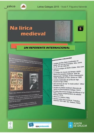 Letras Galegas 2015 • Xosé F. Filgueira Valverde
DepósitoLegal:C501-2015
 