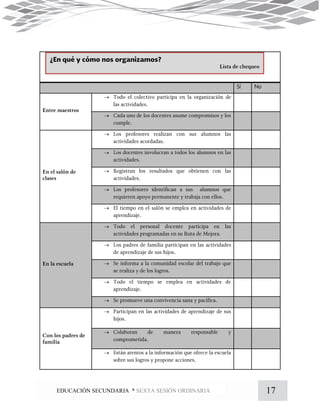 17EDUCACIÓN SECUNDARIA * SEXTA SESIÓN ORDINARIA















 