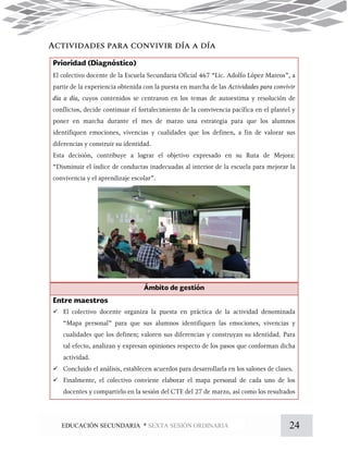24EDUCACIÓN SECUNDARIA * SEXTA SESIÓN ORDINARIA



 