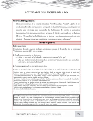 29EDUCACIÓN SECUNDARIA * SEXTA SESIÓN ORDINARIA


 