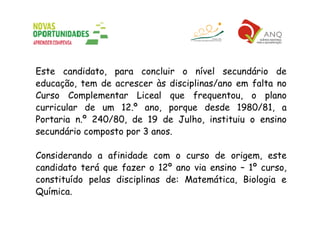 Secundário Orientação