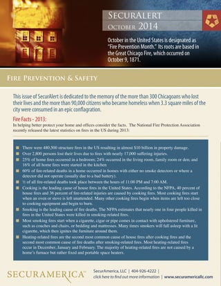 SecurAlert Fire Prevention - October 2014