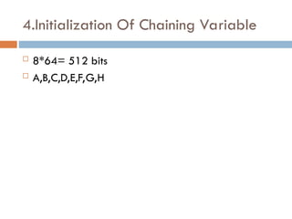 Comprehensive Overview of Secure Hash Algorithms (SHA-1 to SHA-512) | PPT