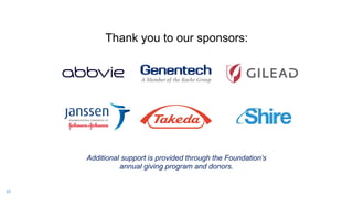 Thank you to our sponsors:
34
Additional support is provided through the Foundation’s
annual giving program and donors.
 