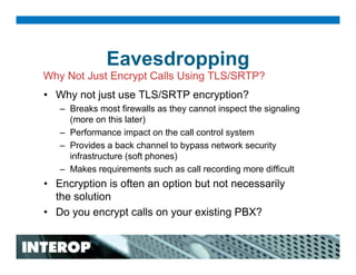 Secure Network Infrastructures for Unified Communications Deployments