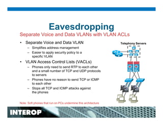 Secure Network Infrastructures for Unified Communications Deployments