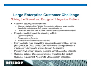 Secure Network Infrastructures for Unified Communications Deployments