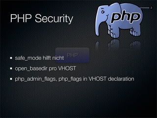 High Security PHP Applications