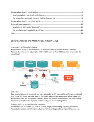 Secure analytics and machine learning in cloud use cases | PDF