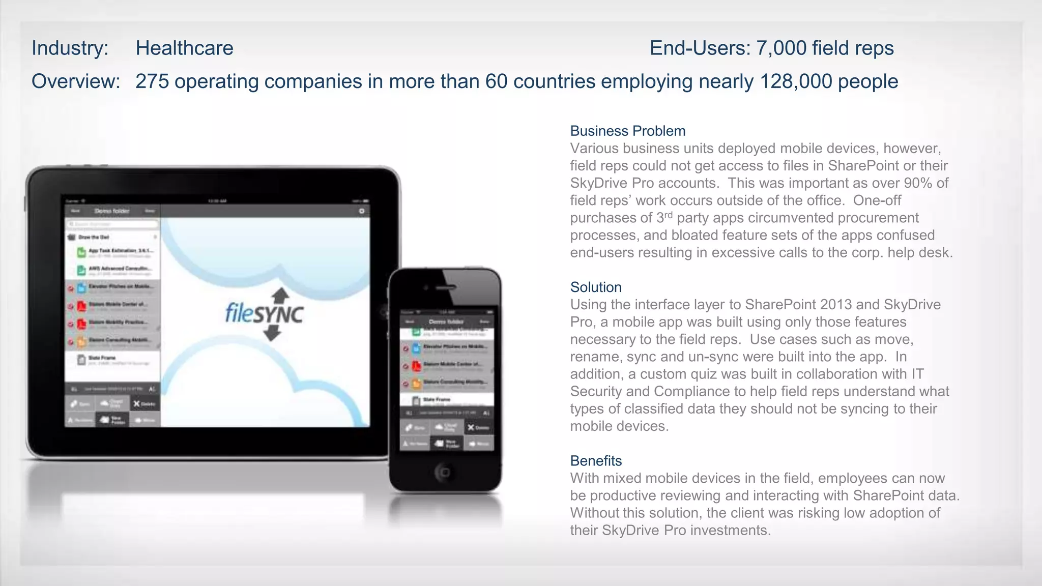 Business Problem
Solution
Benefits
 