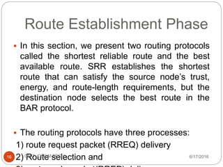 Secure and reliable routing protocols | PPTX