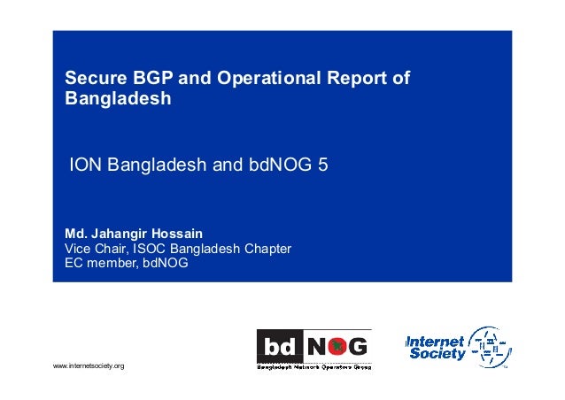 Ion Bangladesh Secure Bgp And Operational Report Of Bangladesh