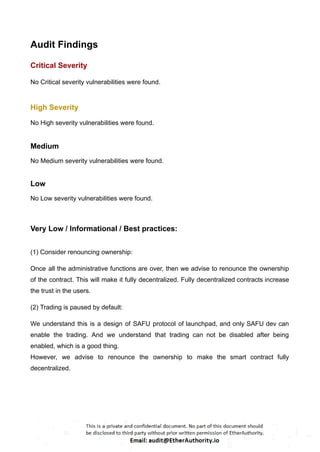 SecureChain AI (SCAI) Token – Smart Contract Security Audit Report by ...