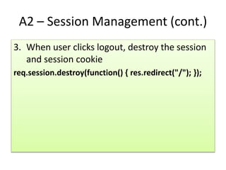Secure Coding for NodeJS | PPTX