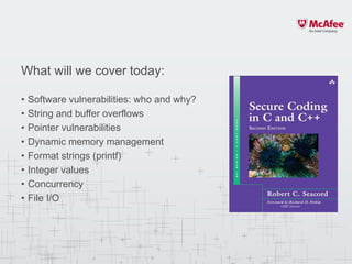 Secure Coding in C/C++ | PDF | Operating Systems | Computer Software ...