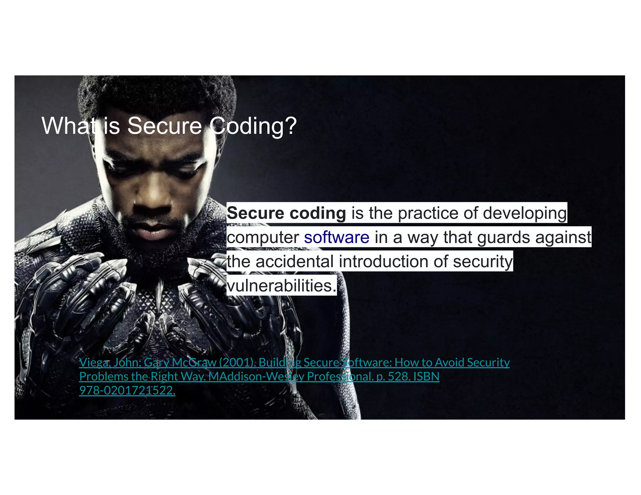Secure coding presentation Oct 3 2020 | PDF