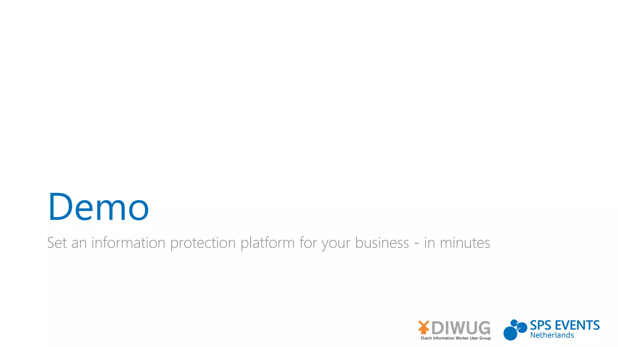 Demo
Set an information protection platform for your business - in minutes
 