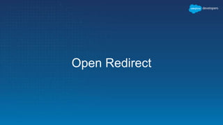 Open Redirect
 